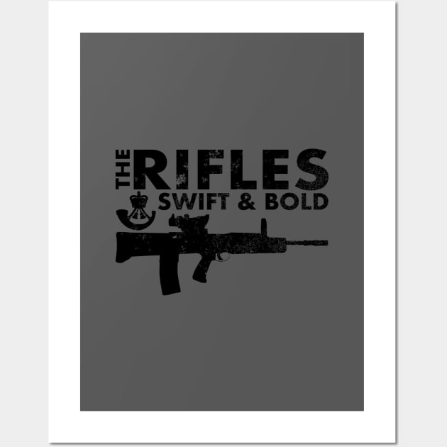 The Rifles (distressed) Wall Art by TCP